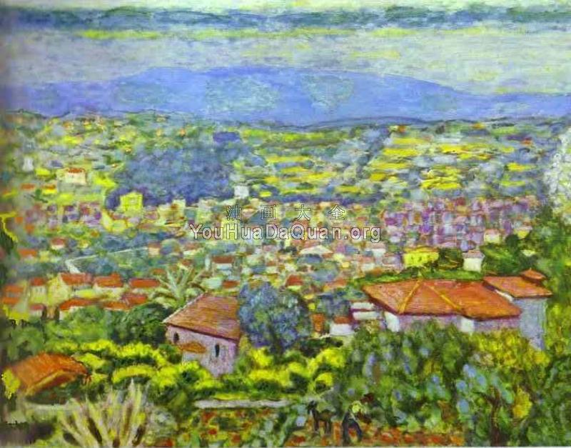 View of Le Cannet, Roofs - 皮耶·勃纳尔